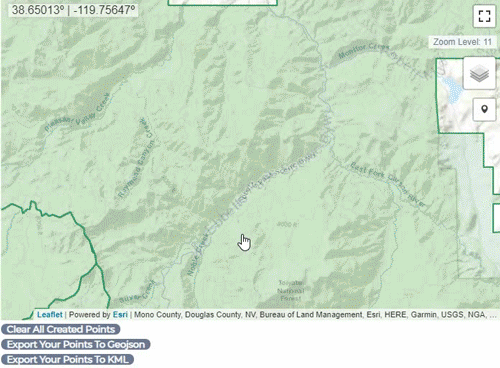 Camping locations example