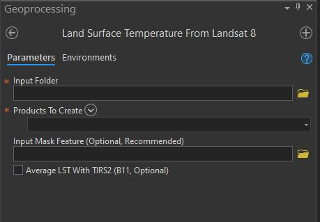 ArcGIS Pro Tool Dialog