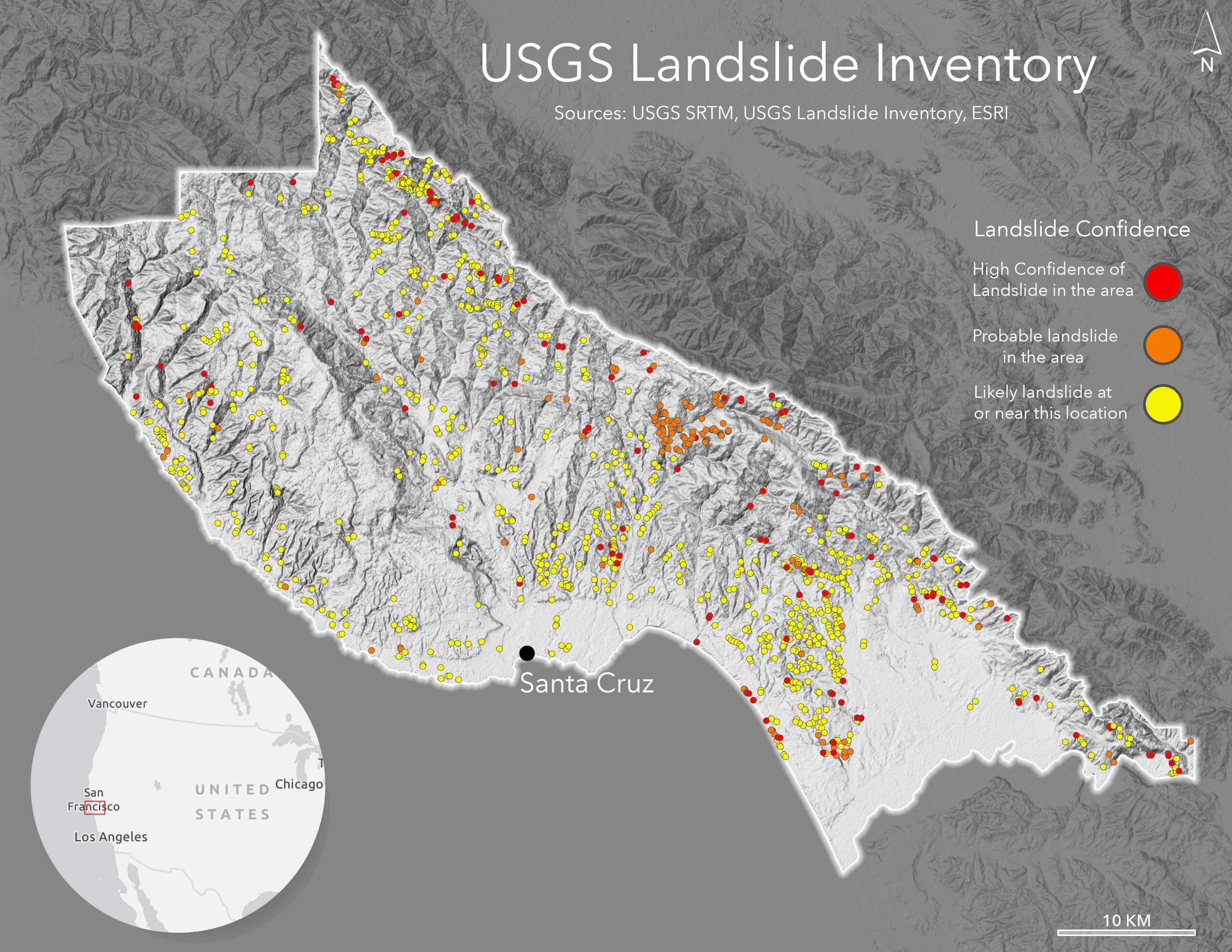 USGS Landslide Locations