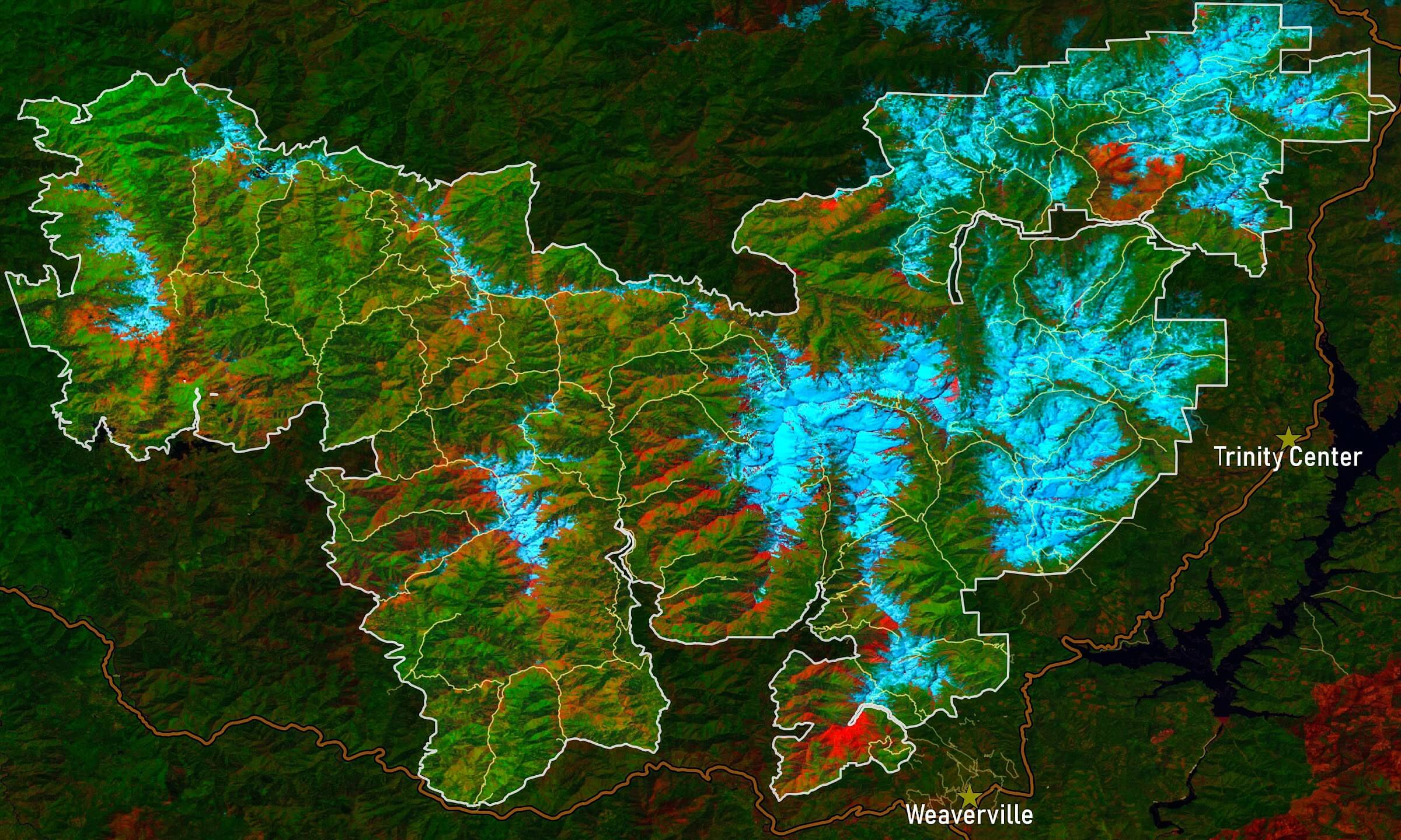 Landsat 8 mosaics comparison - May 2019