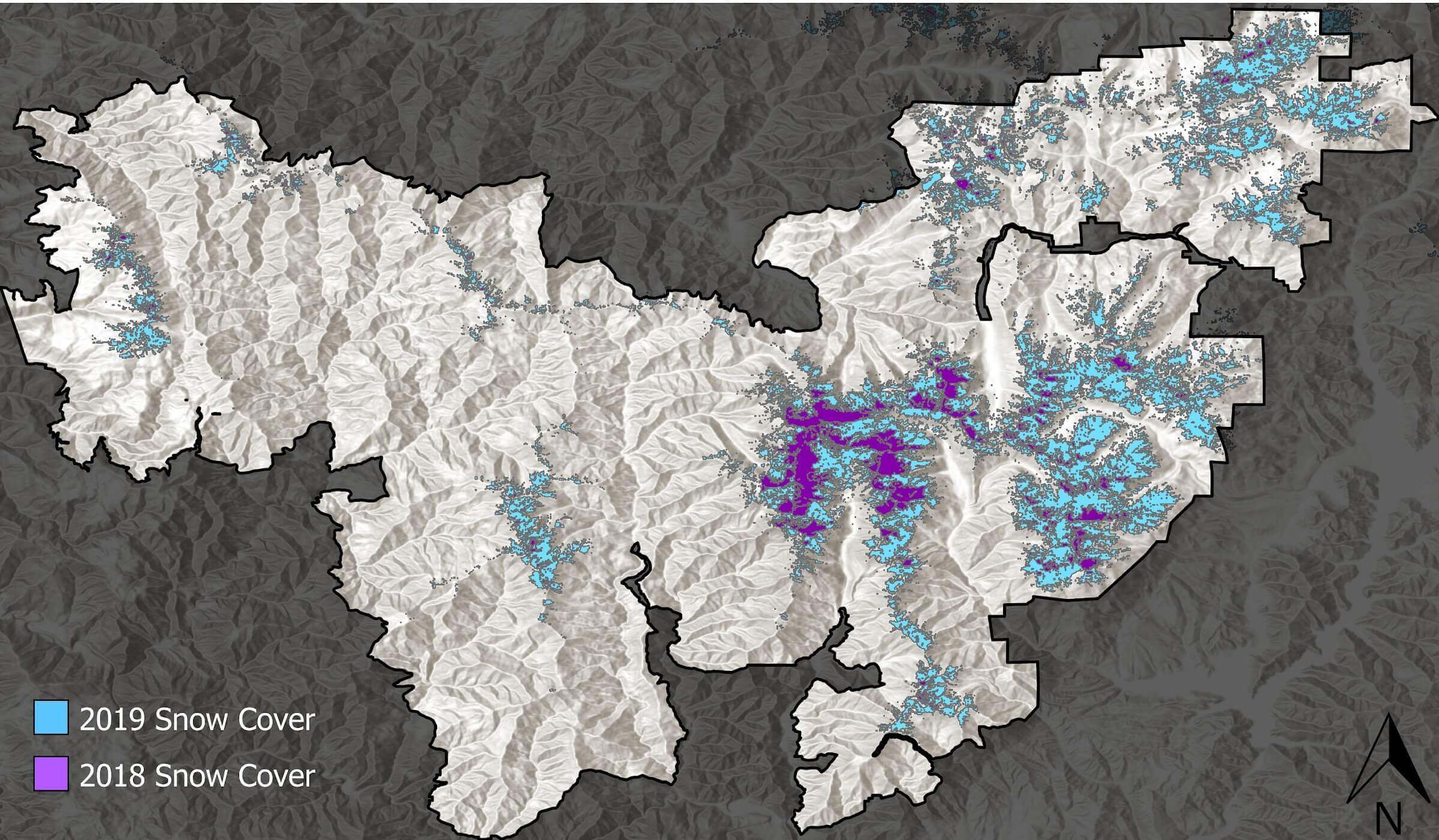 Trinity Alps Wilderness Snow Cover